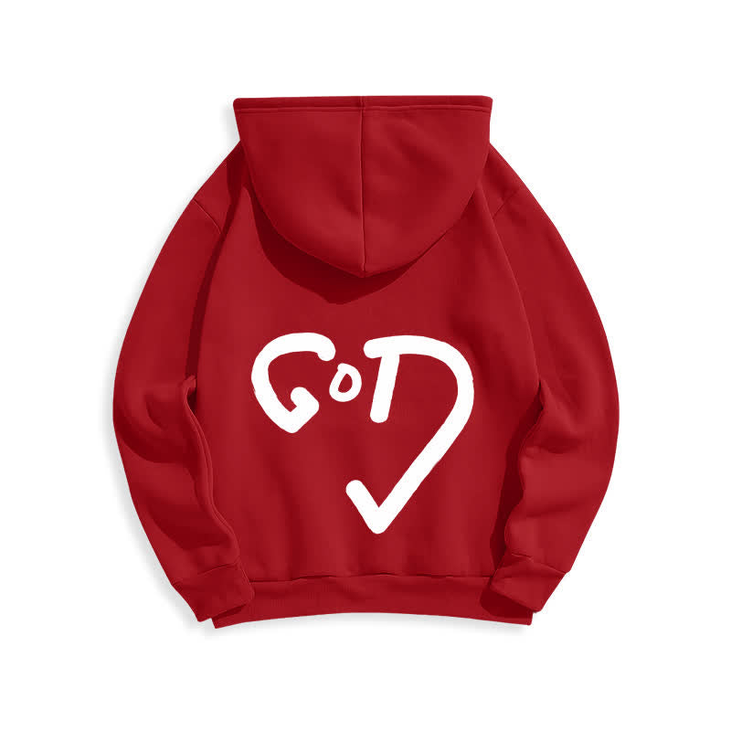Christianartworkshop Sudadera con capucha forrada de felpa con grafiti de la Cruz Roja de Faith - image 16