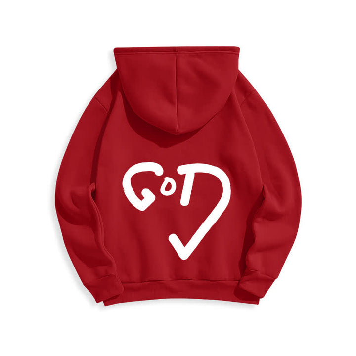 Christianartworkshop Sudadera con capucha forrada de felpa con grafiti de la Cruz Roja de Faith - image 16