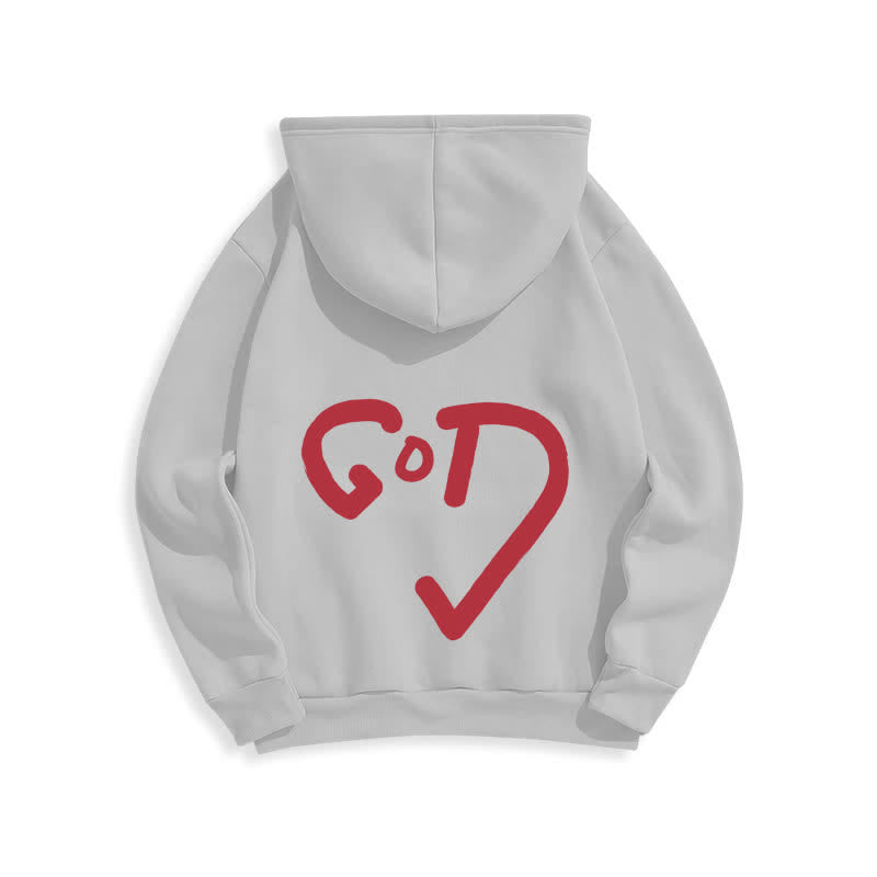 Christianartworkshop Sudadera con capucha forrada de felpa con grafiti de la Cruz Roja de Faith - image 7