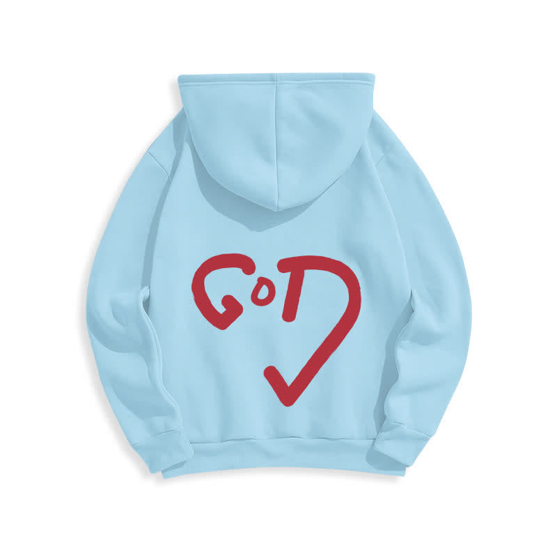 Christianartworkshop Sudadera con capucha forrada de felpa con grafiti de la Cruz Roja de Faith - image 19