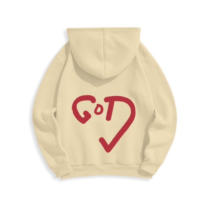 Christianartworkshop Sudadera con capucha forrada de felpa con grafiti de la Cruz Roja de Faith - image 13