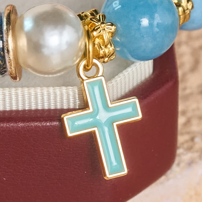 Christianartworkshop Pulsera con dije de aleación con icono sagrado impreso: portadora de una serena tranquilidad. - image 10
