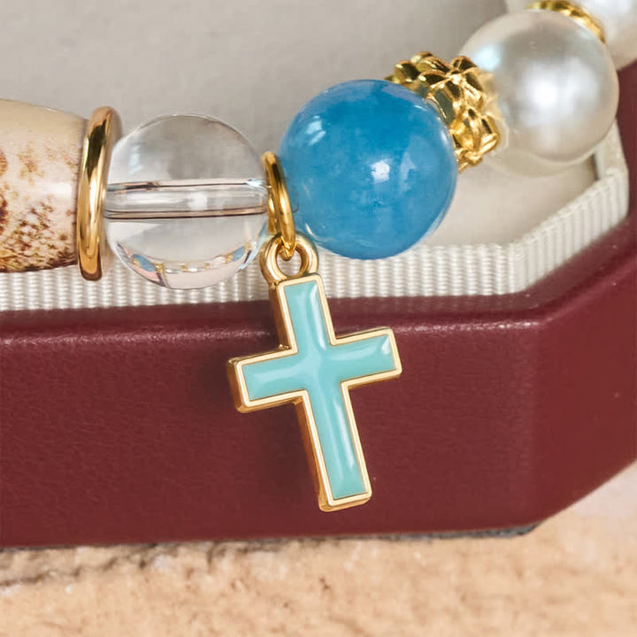 Christianartworkshop Pulsera con dije de aleación con icono sagrado impreso: portadora de una serena tranquilidad. - image 20