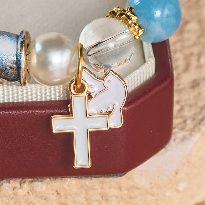 Christianartworkshop Pulsera con dije de aleación con icono sagrado impreso: portadora de una serena tranquilidad. - image 15