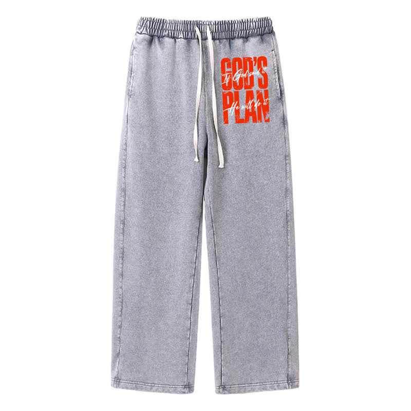 Christianartworkshop Pantalones deportivos holgados de estilo urbano con estampado de Orange Statement - Gris - 2XL - image 0