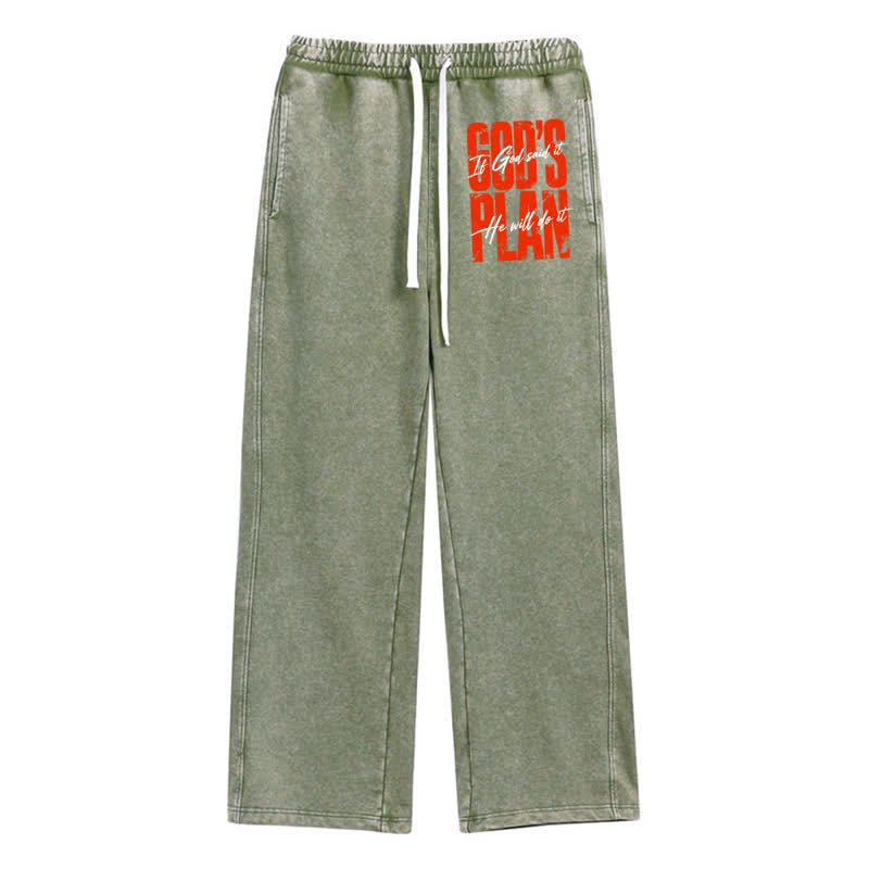 Christianartworkshop Pantalones deportivos holgados de estilo urbano con estampado de Orange Statement - Verde - 2XL - image 32