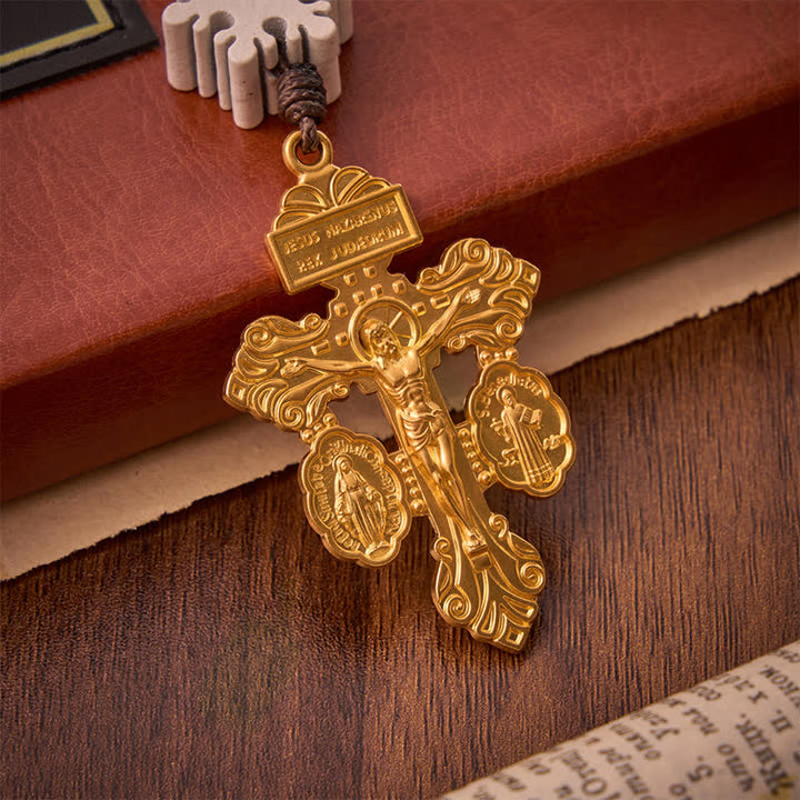 Christianartworkshop Rosario de cuentas de madera con forma de copo de nieve y medalla del Corazón del Espíritu Santo: Emblema de pura serenidad celestial. - image 8