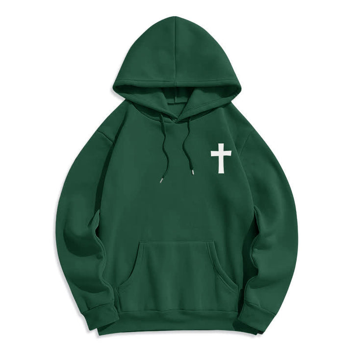 Christianartworkshop ¿Para qué preocuparse si tengo a Jesús? Sudadera con capucha extragrande - image 20