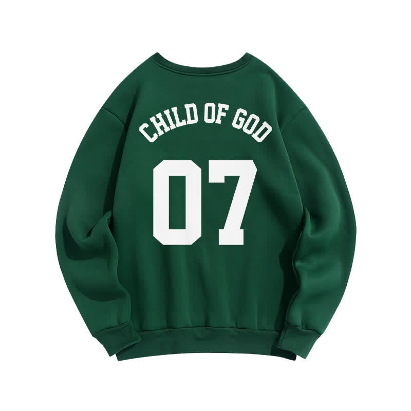 Christianartworkshop Sudadera de cuello redondo extragrande Child Of God 07 - image 1