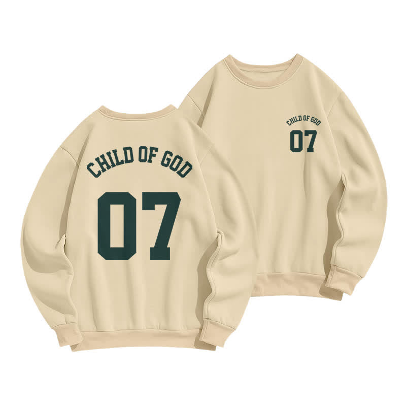 Christianartworkshop Sudadera de cuello redondo extragrande Child Of God 07 - Albaricoque - 2XL - image 9
