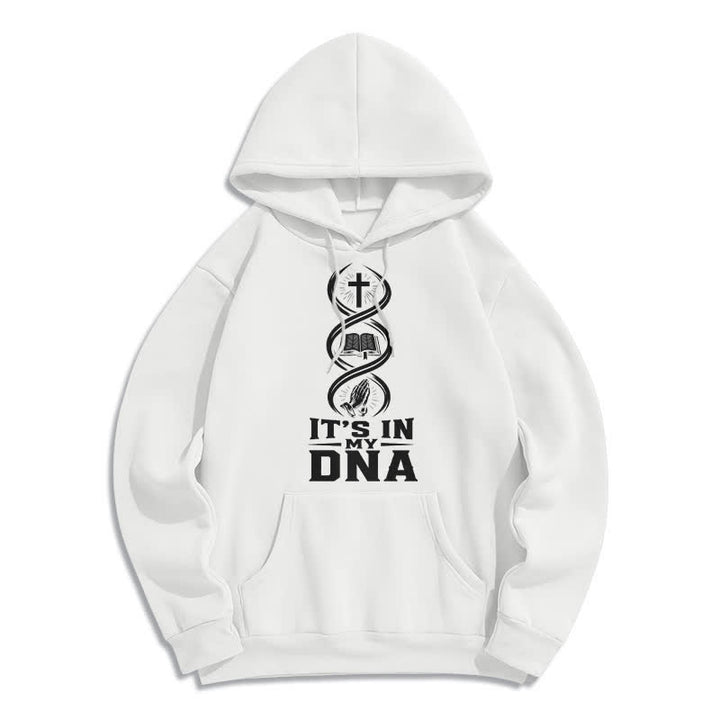 Christianartworkshop Sudadera con capucha de felpa "It's In My DNA Faith" (Está en mi ADN) - Blanco - 2XL - image 2