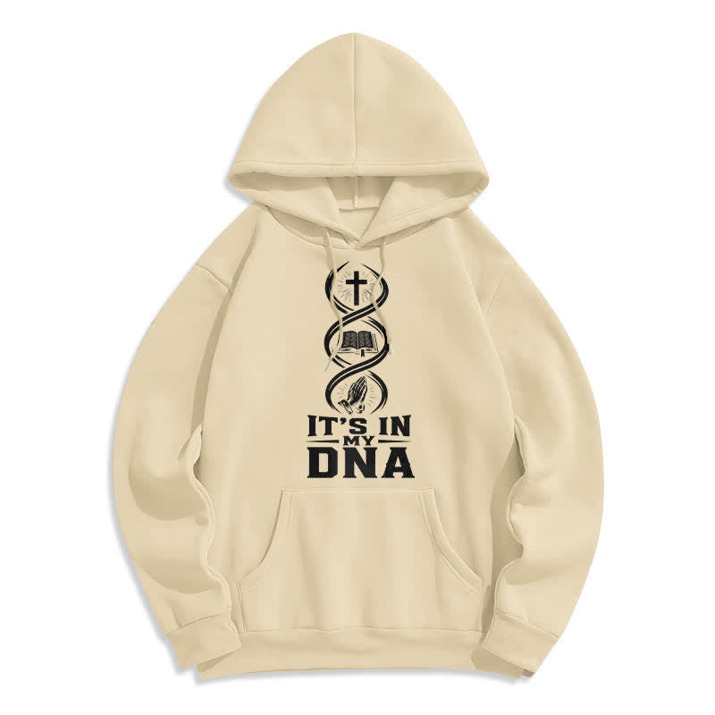 Christianartworkshop Sudadera con capucha de felpa "It's In My DNA Faith" (Está en mi ADN) - Albaricoque - 2XL - image 7