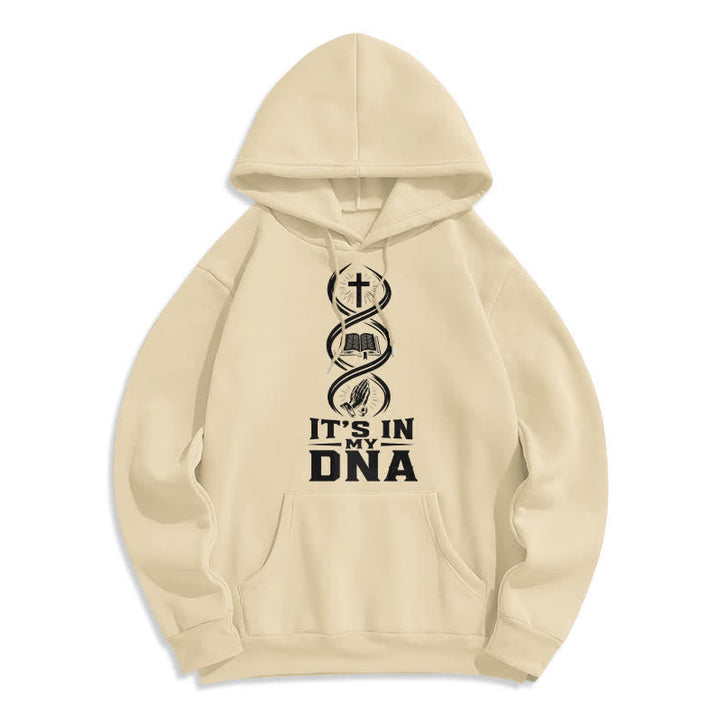 Christianartworkshop Sudadera con capucha de felpa "It's In My DNA Faith" (Está en mi ADN) - Albaricoque - 2XL - image 7