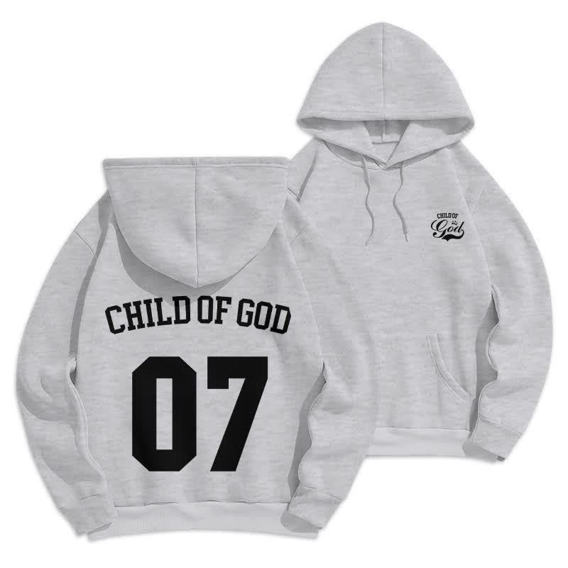 Christianartworkshop Sudadera con capucha de felpa Child Of God 07 Street - Gris - 2XL - image 0