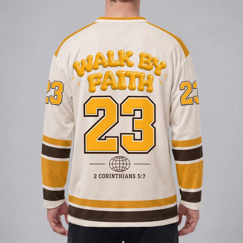 Christianartworkshop Esta es la camiseta de hockey con estampado en relieve del día - image 4