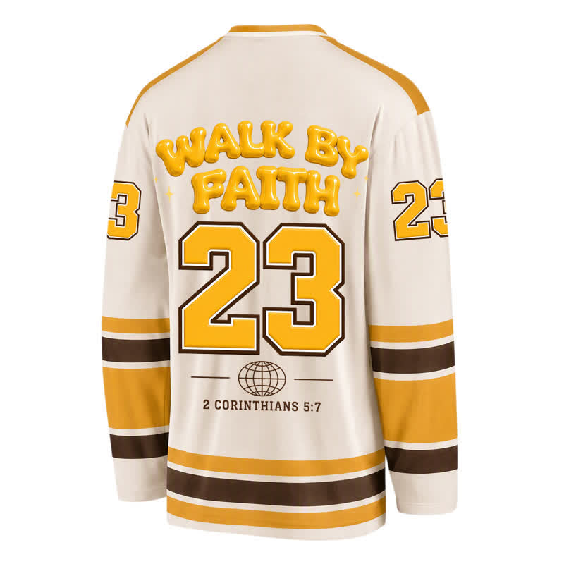 Christianartworkshop Esta es la camiseta de hockey con estampado en relieve del día - image 2