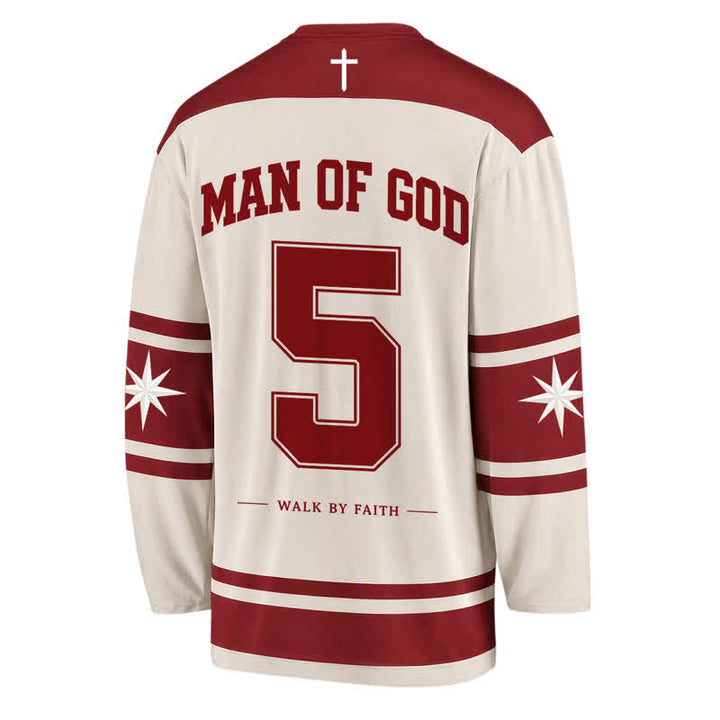 Christianartworkshop Camiseta de hockey "El hijo de Dios camina por fe" - image 2