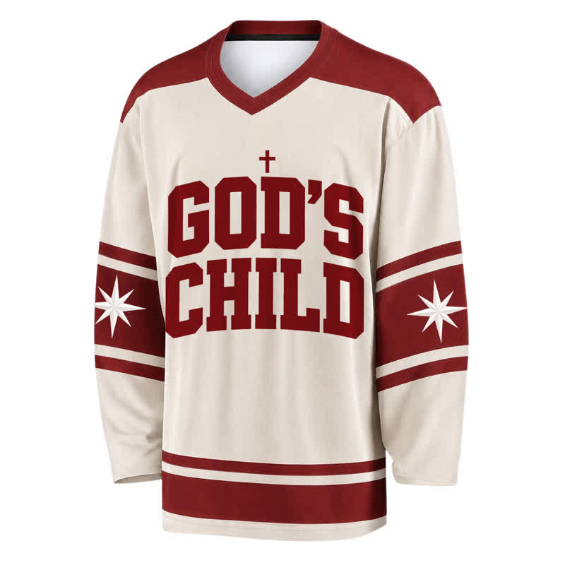 Christianartworkshop Camiseta de hockey "El hijo de Dios camina por fe" - image 1